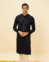 Midnight Blue Sequined Kurta Set