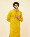 Sunglow Yellow Chikankari Embroidered Sequinned Kurta Set
