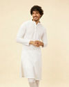 Cream Chikankari Embroidered Kurta Set