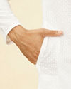 Manyavar Men Cream Chikankari Embroidered Kurta Set