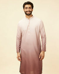 Manyavar Men Spring Lilac Ombre Kurta Set