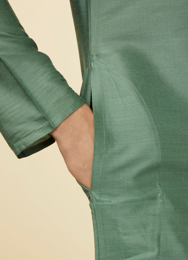 Kurta Pajama for Men Buy Pastel Green Kurta Set Online Manyavar