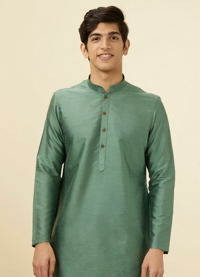 Buy Pastel Green Kurta Set Online in India Manyavar Kurta Pajama for Men