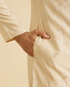 Manyavar Men Beige Elegance Kurta Pajama