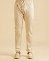 Manyavar Men Beige Elegance Kurta Pajama