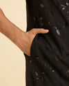 Manyavar Men Elegant Black Kurta Pajama