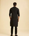 Manyavar Men Elegant Black Kurta Pajama