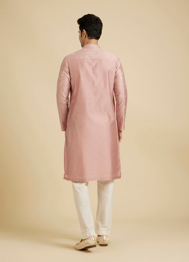 Manyavar Men Dusty Pink Delight Kurta Pajama