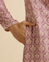 Manyavar Men Festive Dusty Pink Kurta Pajama