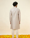 Manyavar Men Light Lilac Buta Motif Kurta Set