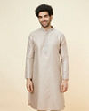 Light Lilac Buta Motif Kurta Set