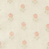 White and Coral Pink Floral Motif Kurta Set