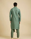 Manyavar Men Splendid Olive Green Festive Kurta Pajama Dupatta