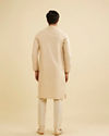 Manyavar Men Golden Beige Buta Patterned Kurta Set