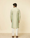 Manyavar Men Light Mid Green Kurta Set