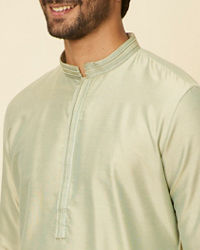 Manyavar Men Light Mid Green Kurta Set