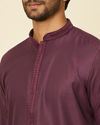 Manyavar Men Purple Kurta Set
