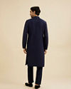 Manyavar Men Radiant Blue Elegance Kurta Pajama