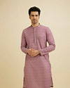 Manyavar Men Dusty Pink Charm Kurta Pajama