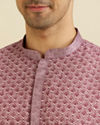 alt message - Manyavar Men Dusty Pink Charm Kurta Pajama image number 1