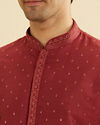 Manyavar Men Regal Rust Kurta Pajama image number 1