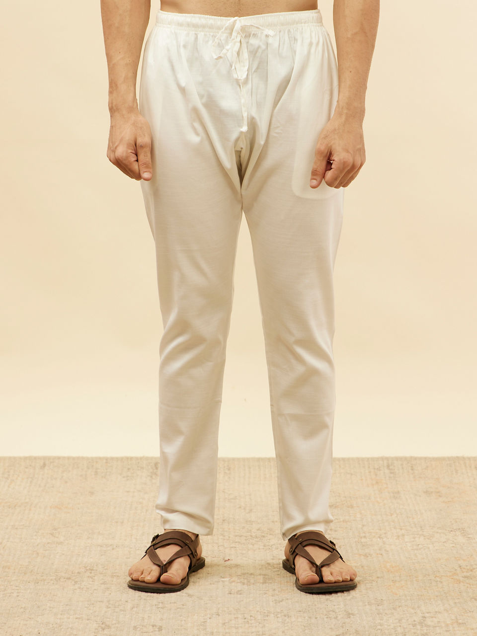 Manyavar Men Jamun Purple Chikankari Sequinned Kurta Set