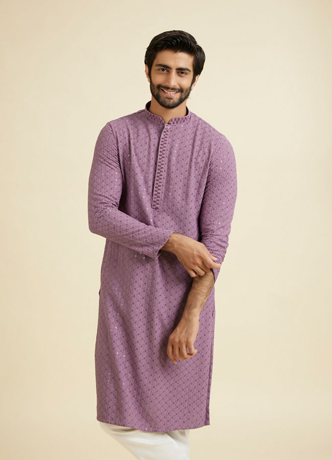 Manyavar Men Lavish Lilac Kurta Pajama