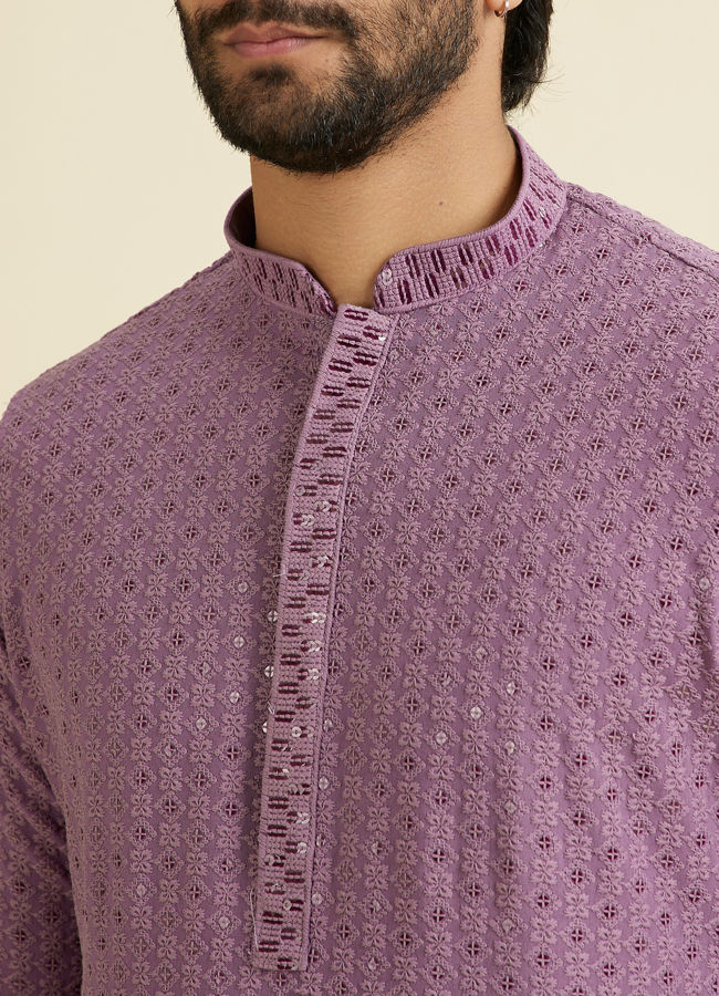 Manyavar Men Lavish Lilac Kurta Pajama