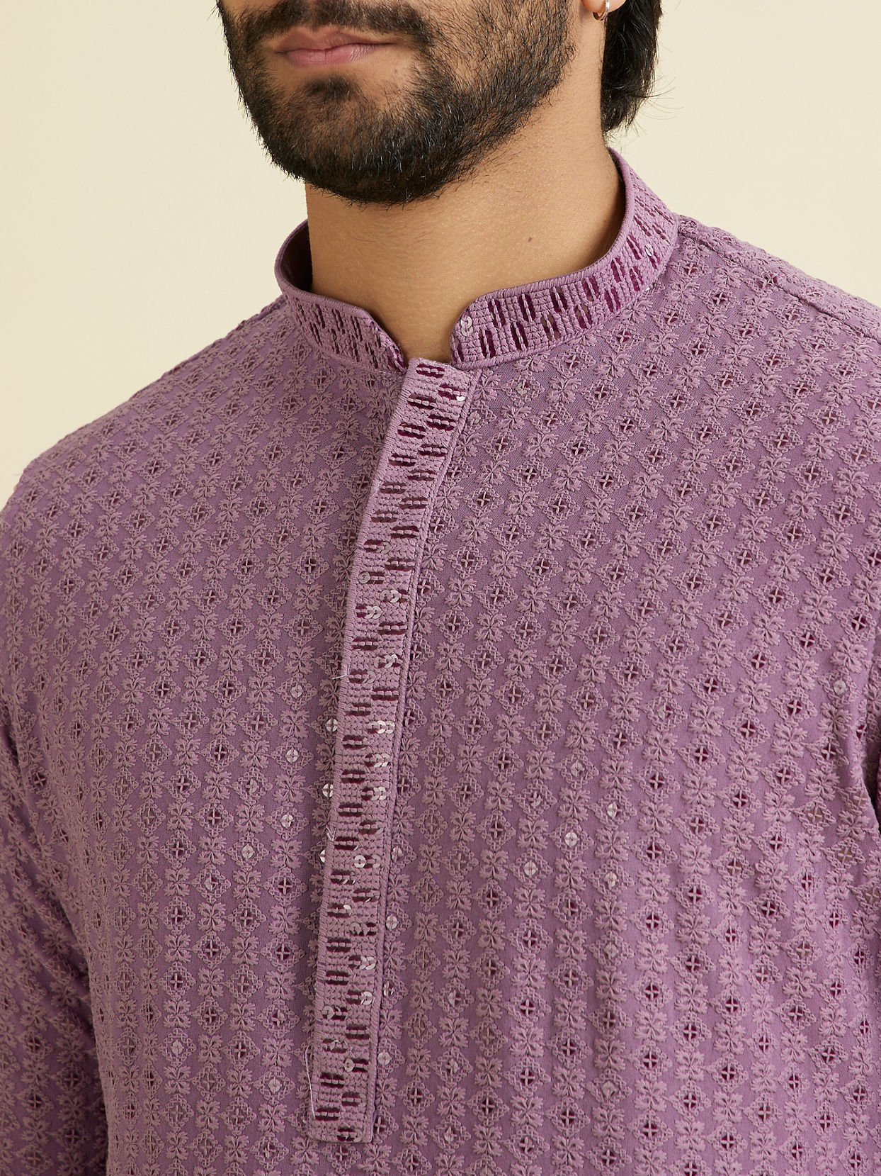 Manyavar Men Lavish Lilac Kurta Pajama