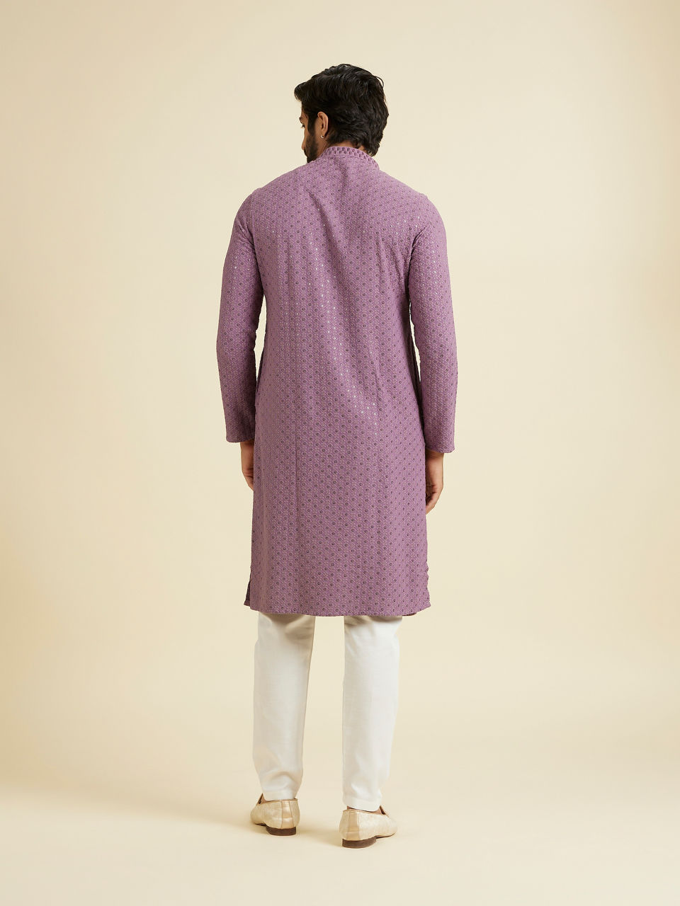 Manyavar Men Lavish Lilac Kurta Pajama