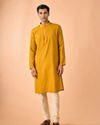 Manyavar Men Mustard Sunshine Kurta Pajama
