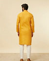 alt message - Manyavar Men Mustard Yellow Classic Kurta Set image number 5