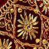 Regal Maroon Velvet Safa
