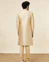 Manyavar Men Antique Gold Stone Work Sherwani Set