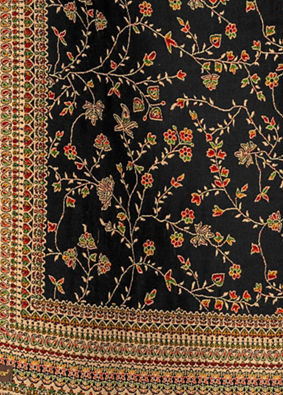 Manyavar Men Elegant Black Shawl