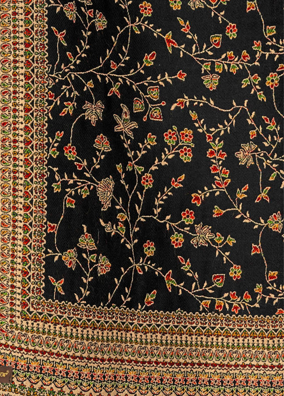 Manyavar Men Elegant Black Shawl