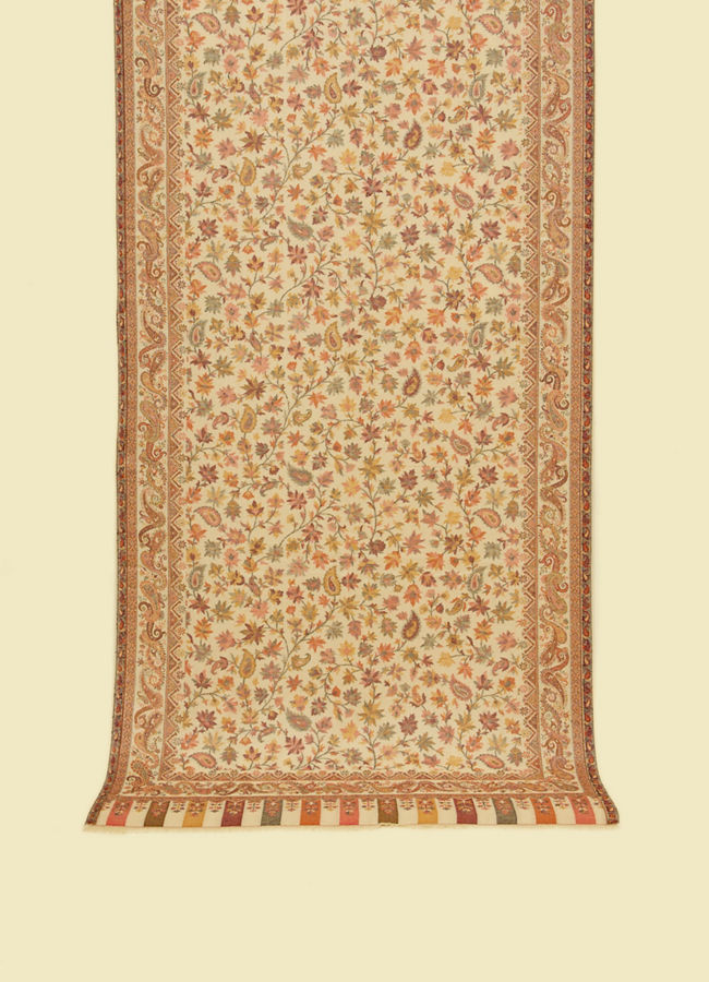 Manyavar Men Cream Elegance Shawl