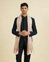 Manyavar Men Cream Elegance Shawl