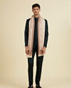 Manyavar Men Cream Elegance Shawl