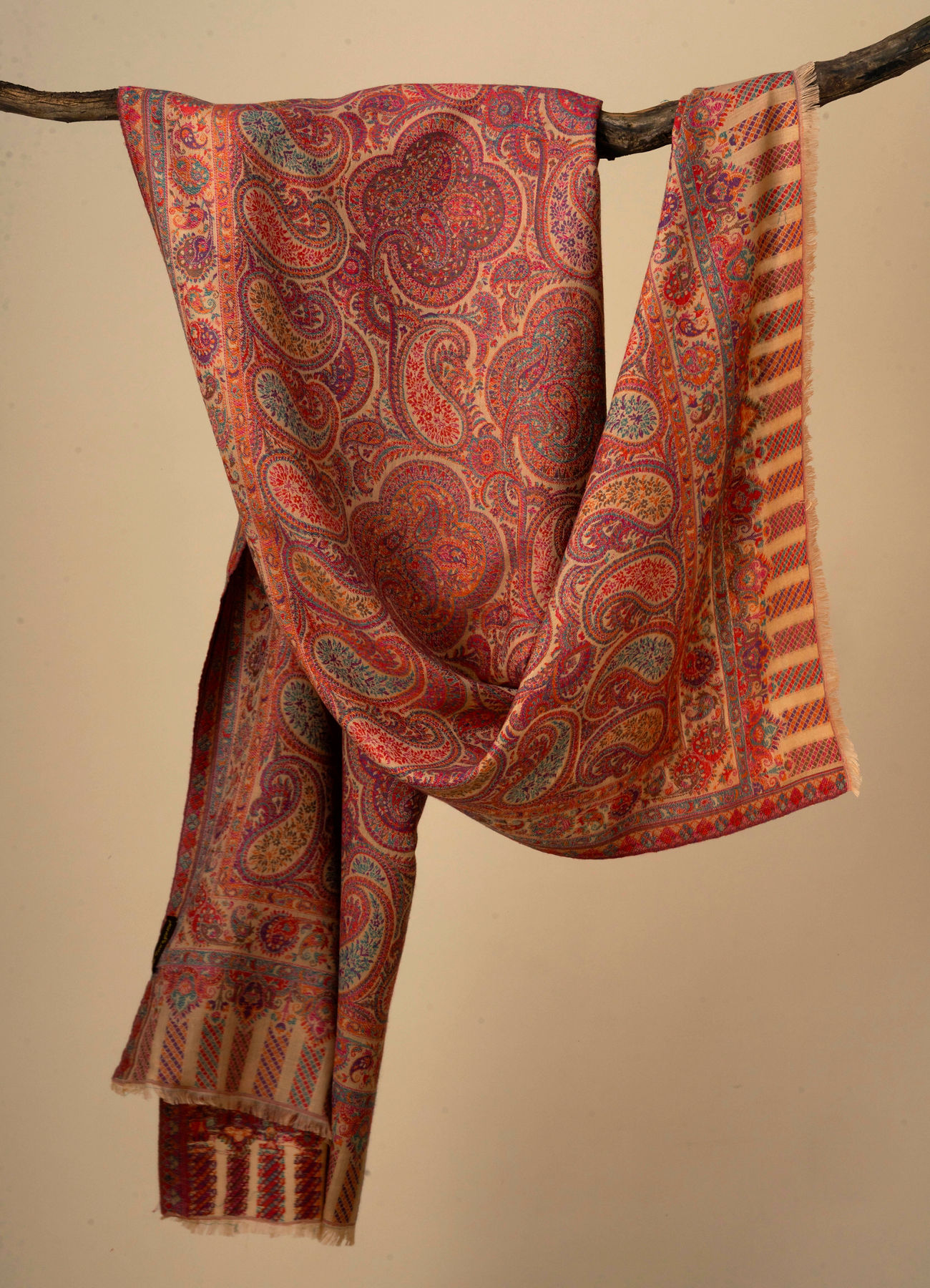 Manyavar Men Fawn Celebration Shawl