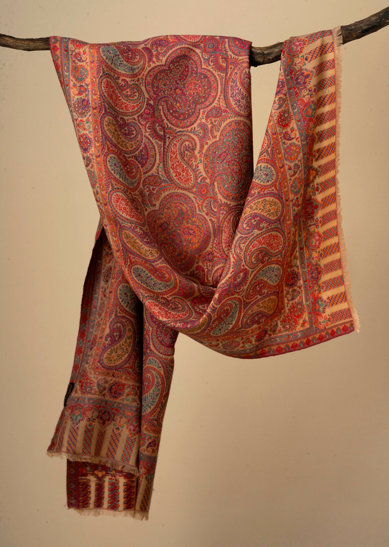 Manyavar Men Fawn Celebration Shawl