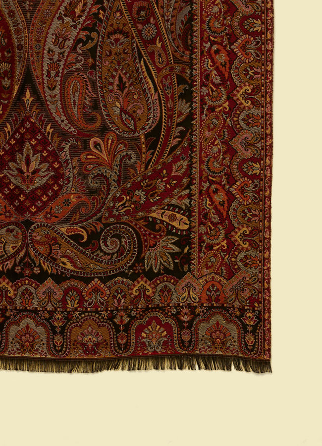 Manyavar Men Black Elegance Shawl