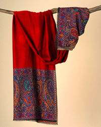 Manyavar Men Maroon Festive Shawl