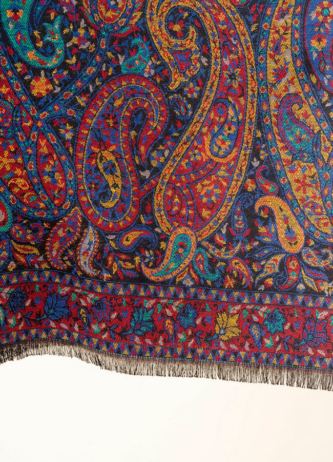 Manyavar Men Maroon Festive Shawl