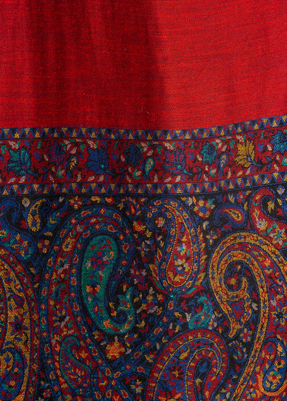 Manyavar Men Maroon Festive Shawl