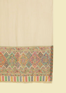 Manyavar Men Warm White Elegance Shawl
