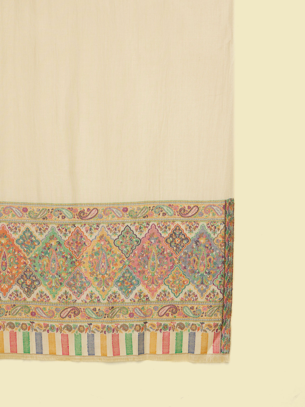 Manyavar Men Warm White Elegance Shawl