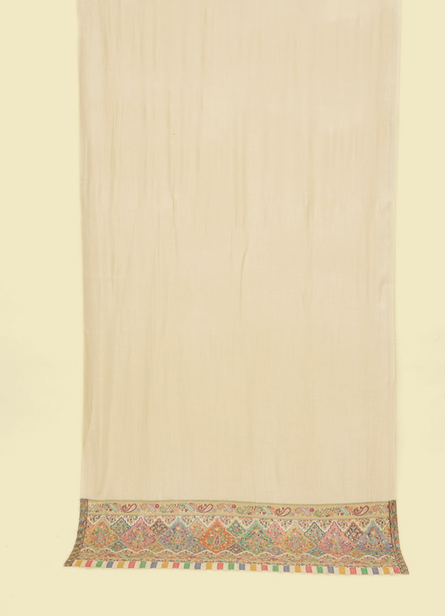 Manyavar Men Warm White Elegance Shawl