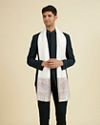 Manyavar Men Warm White Elegance Shawl