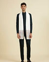 Manyavar Men Warm White Elegance Shawl